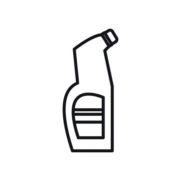 Design de vetor de ícone de estilo de linha de garrafa detergente — Vetor de Stock