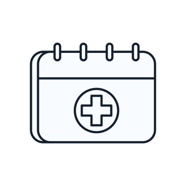 Takvim çizgisi biçim vektör tasarımının içinden geç