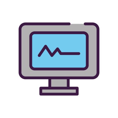 kardiyo monitörü simgesi, satır renk biçimi