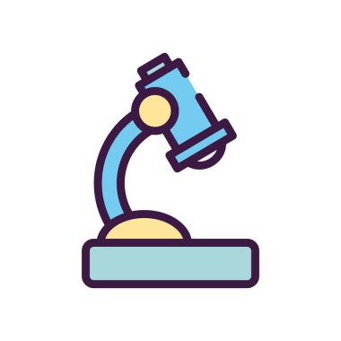 mikroskop simgesi, satır renk biçimi