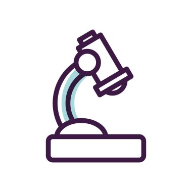 mikroskop simgesi, satır renk biçimi