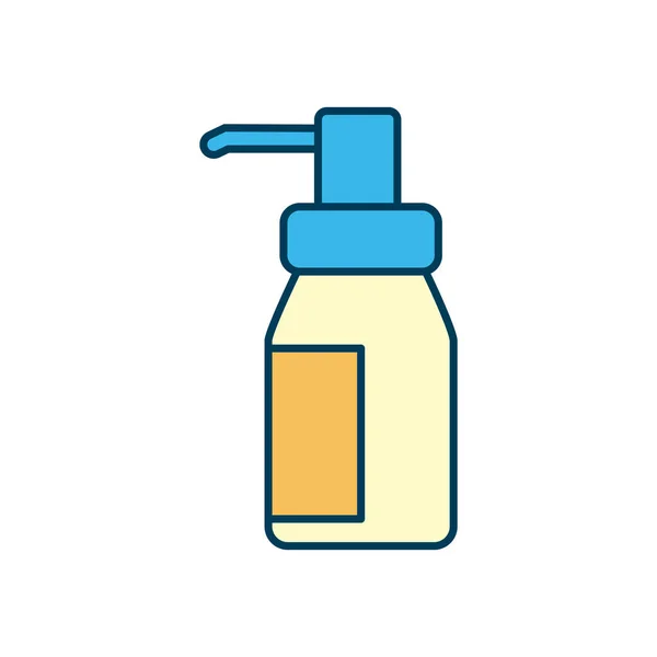 Flaschensymbol, Zeile und Füllstil — Stockvektor