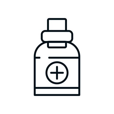 ilaç şişesi simgesi, satır biçimi