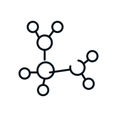 Moleküller zincir simgesi, satır biçimi