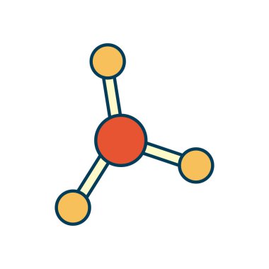 Bilim molekülü simgesi, satır ve doldurma biçimi
