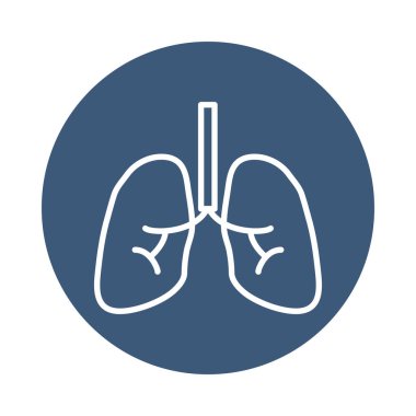 Akciğer organ simgesi, blok biçimi