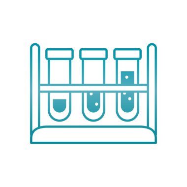 test tüpleri ayakta simge, gradyan biçimi