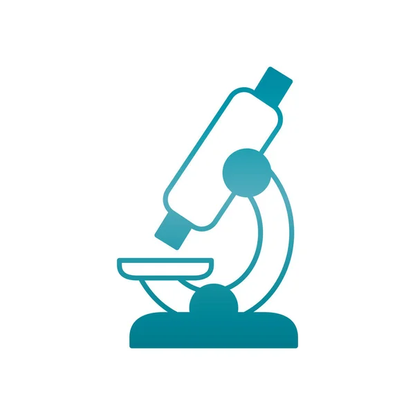 Microscope tool icon, gradient style — Stock Vector