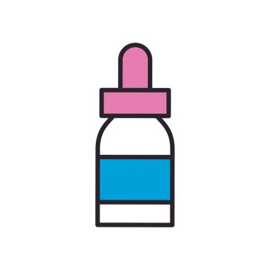 İzole edilmiş damlatıcı doldurma biçimi vektör tasarımı