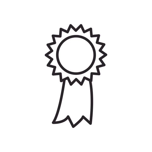 Isolé sceau timbre ligne style icône vectoriel design — Image vectorielle
