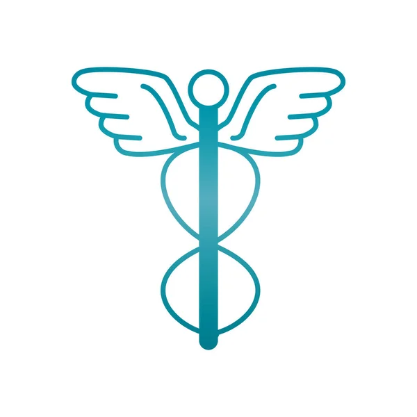 Иконка медицинского символа, стиль градиента — стоковый вектор