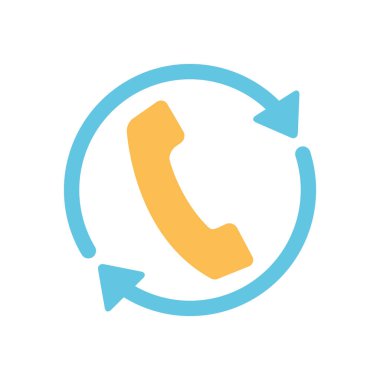 ücretsiz dağıtım kavramı, çağrı servisi simgesi, düz biçim