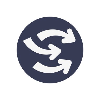 eşzamanlama ve iletim okları simgesi, blok biçimi