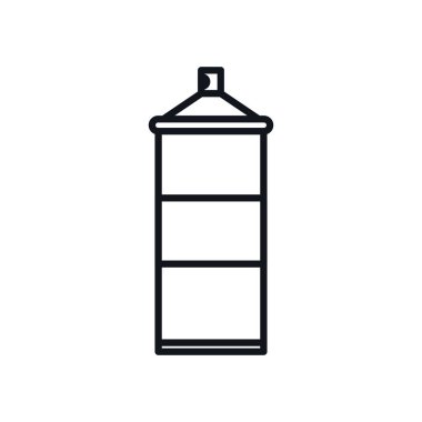 Sprey şişe çizgisi biçim vektör tasarımı