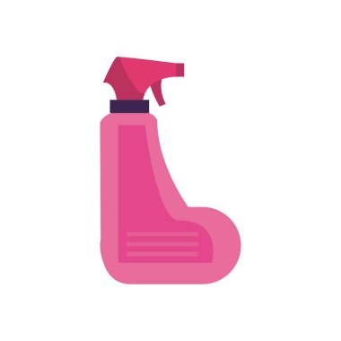 Sprey şişe düz biçim ikon vektör tasarımı