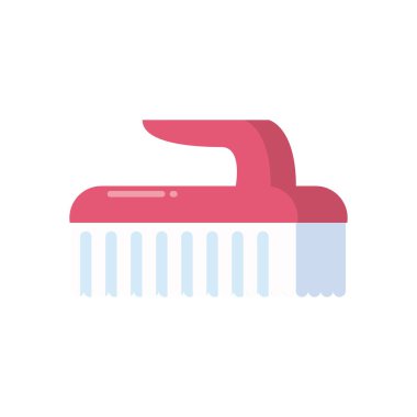 fırça düz biçim ikon vektör tasarımı