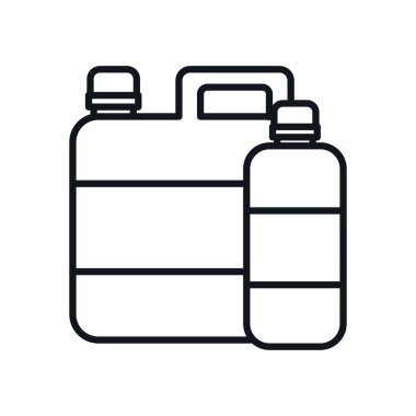 Deterjan şişeleri çizgi biçim vektör tasarımı