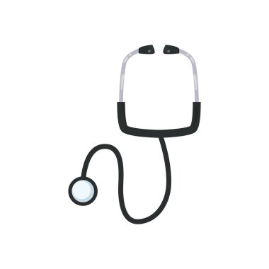 stetoskop düz biçim vektör tasarımı