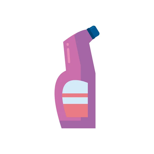 Detergent fles platte stijl pictogram vector ontwerp — Stockvector