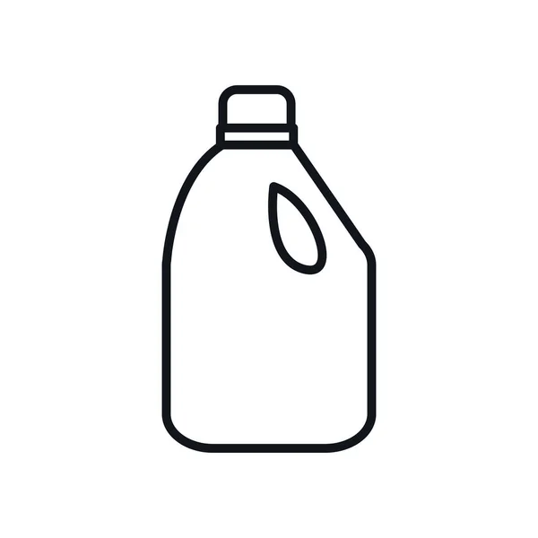 Détergent bouteille ligne style icône vectoriel design — Image vectorielle