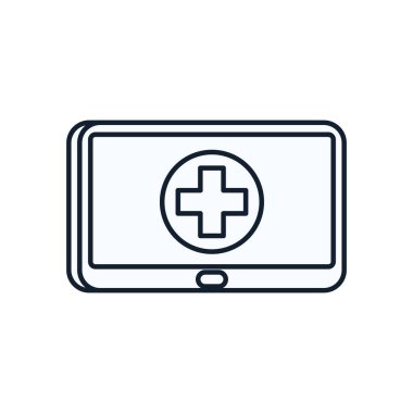 Tablet satırı biçim vektör tasarımı içinde çapraz