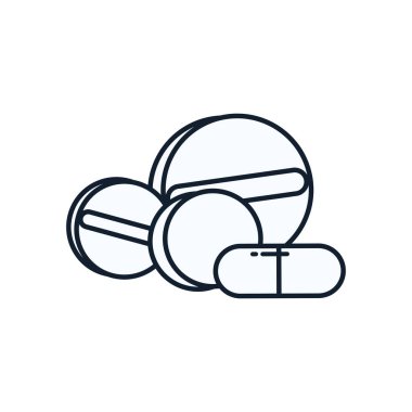 hap satırı biçim ikon vektör tasarımı