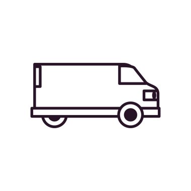 kargo minibüsü simgesi, satır biçimi