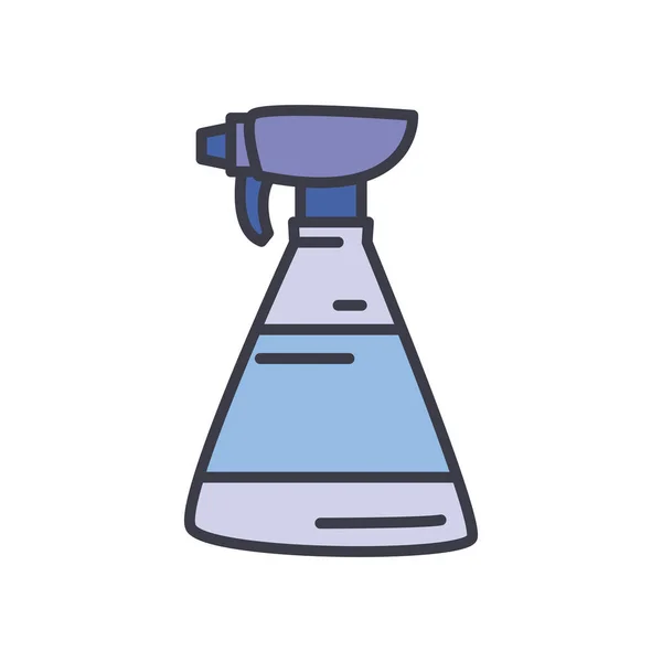 Spray bottle icon, flat style — Stock Vector
