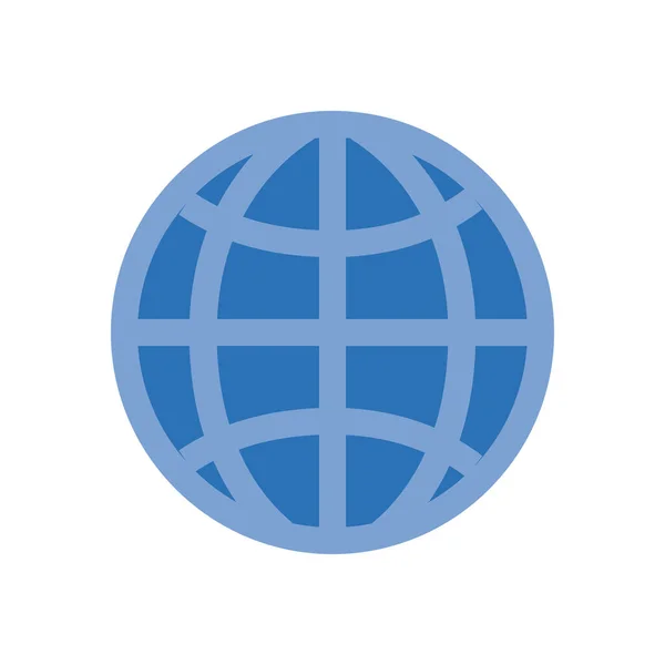 全球球体图标,扁平风格 — 图库矢量图片