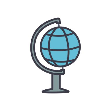 Coğrafya aracı simgesi, düz biçim