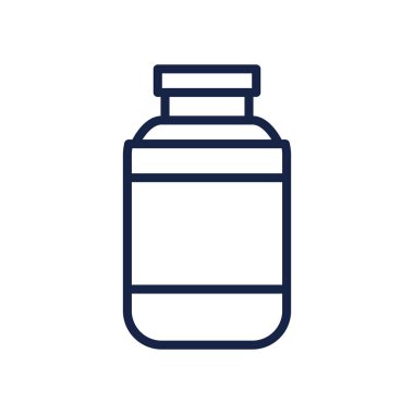 İlaç şişesi simgesi, satır biçimi