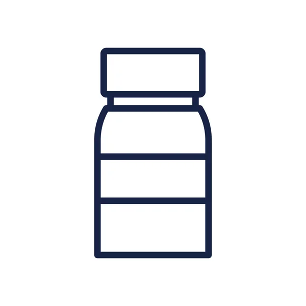 Значок пляшки ліків, стиль лінії — стоковий вектор