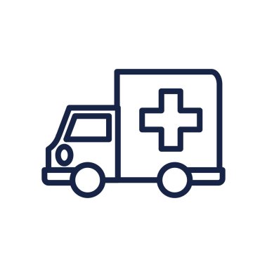 tıbbi ambulans simgesi, satır biçimi