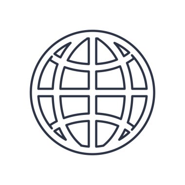 küresel küre simgesi, satır biçimi