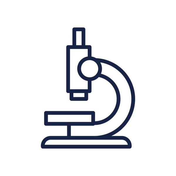 Microscope icon, line style — Stock Vector