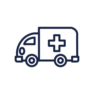 ambulans aracı simgesi, satır biçimi