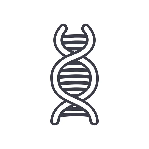 DNA icon, line style — Stock Vector