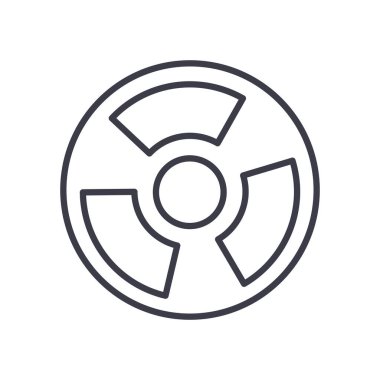 Nükleer işaret simgesi, satır biçimi