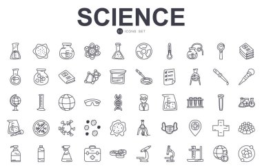 Bilim simgesi seti, satır biçimi