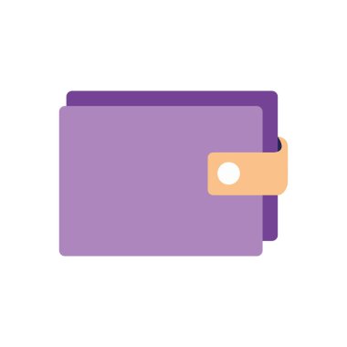 cüzdan simgesi, düz biçim