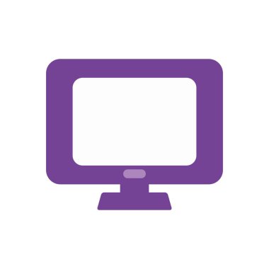 bilgisayar monitörü simgesi, düz biçim