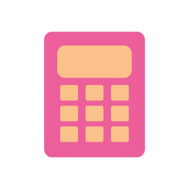 hesap makinesi aygıtı simgesi, düz biçim