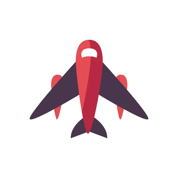 Flugzeug-Ikone, flache Stil-Ikone — Stockvektor