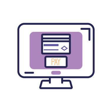 Bankacılık çevrimiçi sayfası ekranda olan bilgisayar, satır renk biçimi