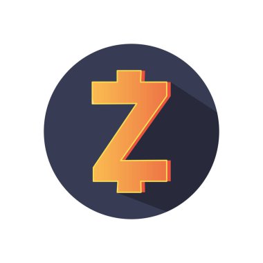 Zcash kripto para birimi simgesi simgesi, ayrıntılı biçimi engelle