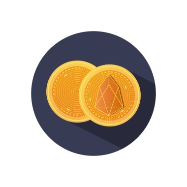 eos cryptocoins simgesi, ayrıntılı biçimi engelle