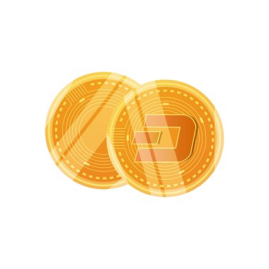 dash kripto sikkeler simgesi, ayrıntılı biçim