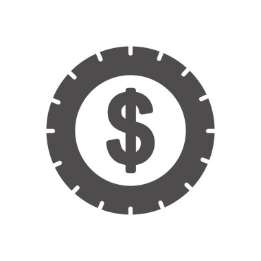 para sikkesi simgesi, siluet biçimi