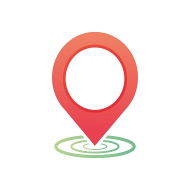 konum pin simgesi, ayrıntılı biçim