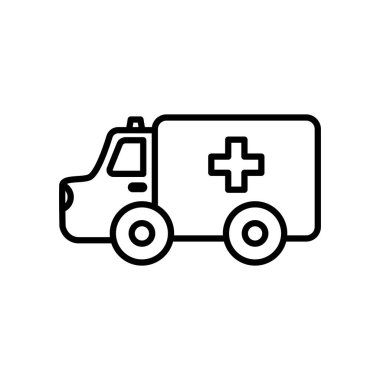 ambulans aracı simgesi, satır biçimi